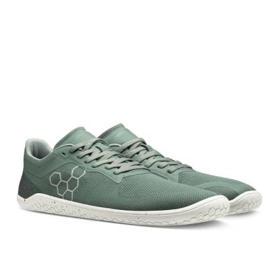 Vivobarefoot Men's Geo Racer II Vegan Shoes Green | Vivobarefoot JXC437208